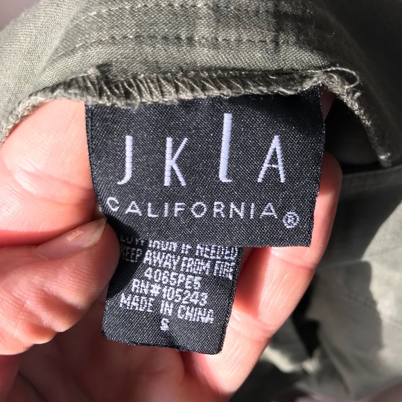 Army green Cotton Skirt by JKLA - Picture 5 of 7